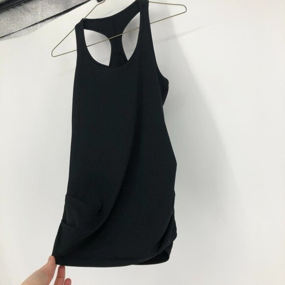 Karma brand ruched sided athletic workout tank top small - Picture 2 of 13